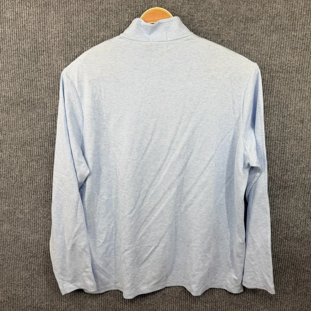 New Polo Ralph Lauren Mens Jacquard 1/4 Zip Lightweight Pullover Sweater XXL
